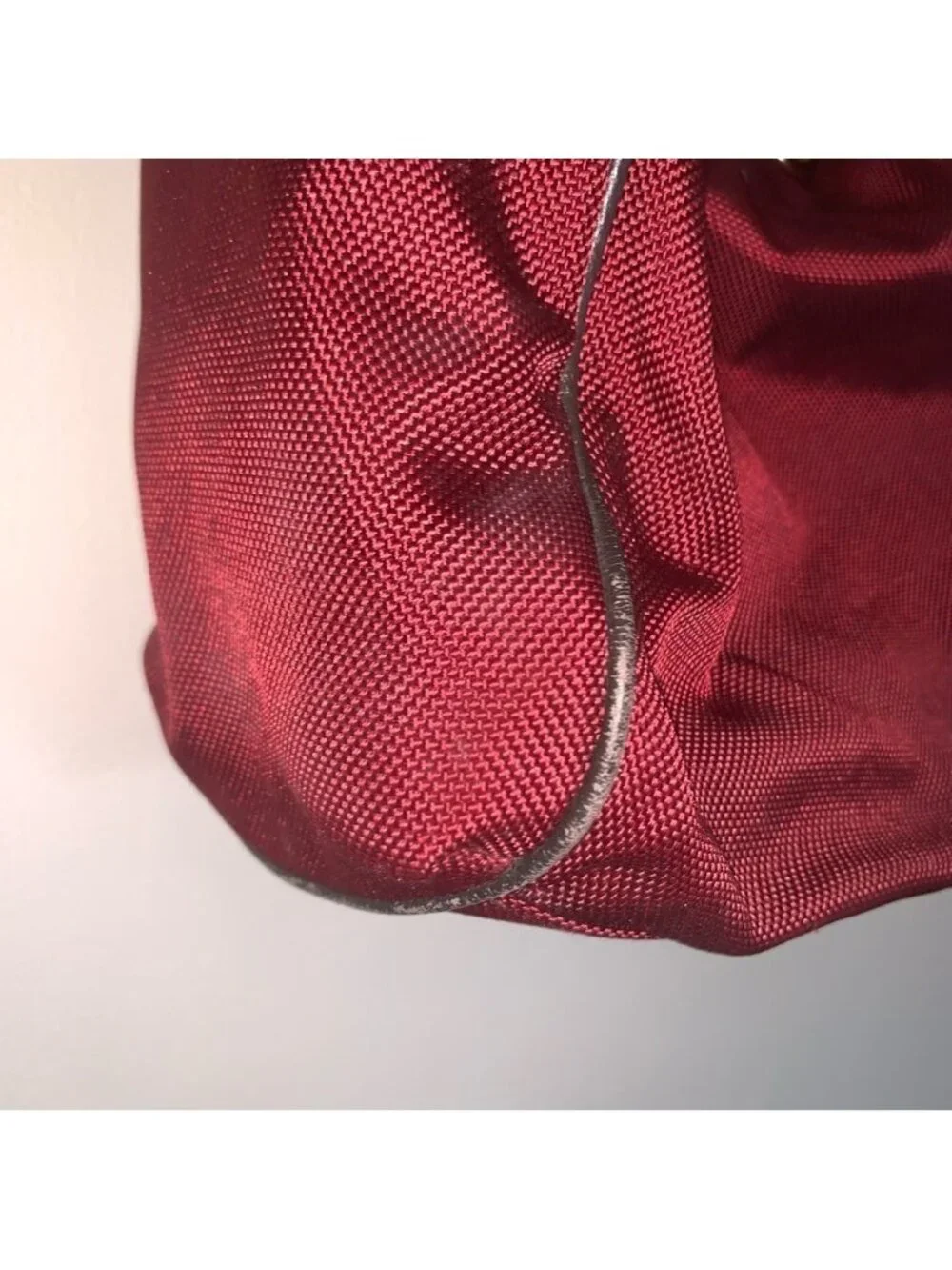 JPK Paris 75 Elegant Red Hobo Bag with Gold Details